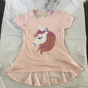 NWT Between FLIP PILF Sequni Girls Top